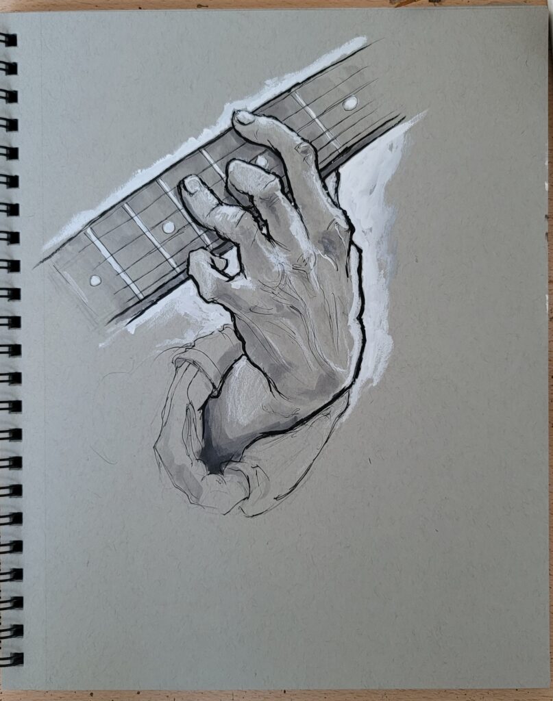 Beginning Brush and Ink on Toned Paper