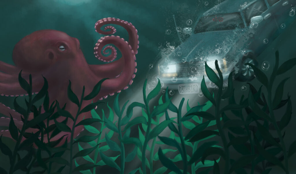 ocean car crash